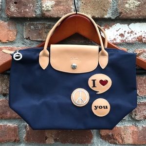 Limited edition navy longchamp bag